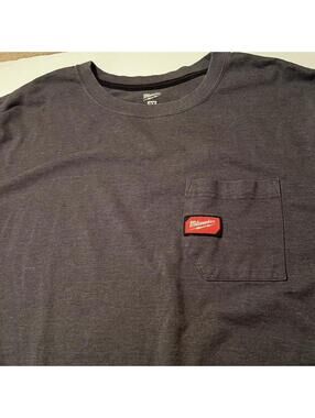 Milwaukee Workwear Long Sleeve Pocket Tee Black Sized 2X